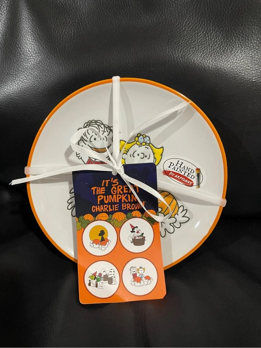 Halloween Peanuts Snoopy Appetizer Plates, set of 4 - Snoopy The Great Pumpkin